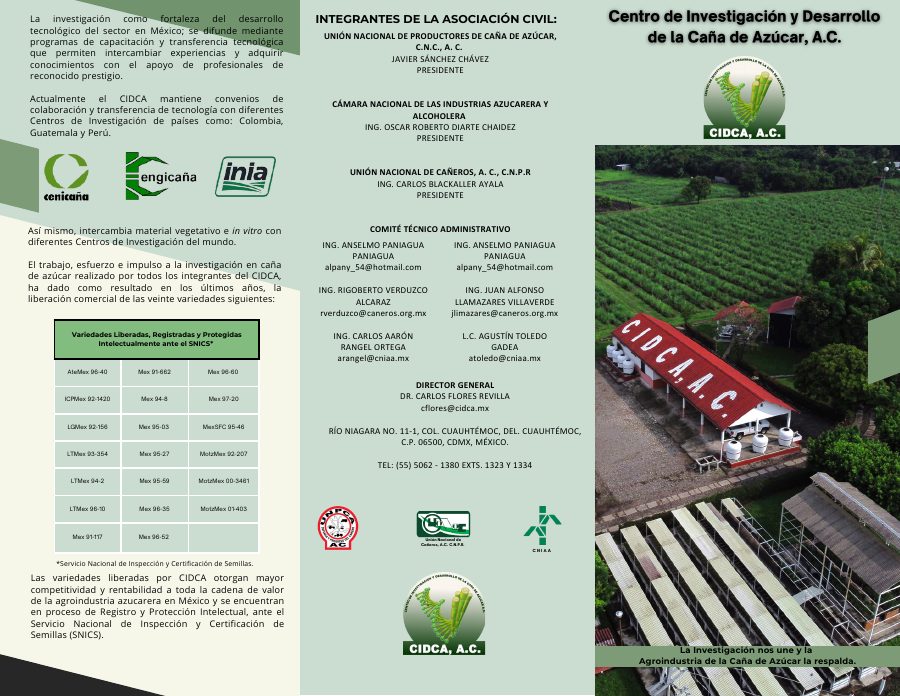 Portada de Tríptico de la Estación de Hibridación